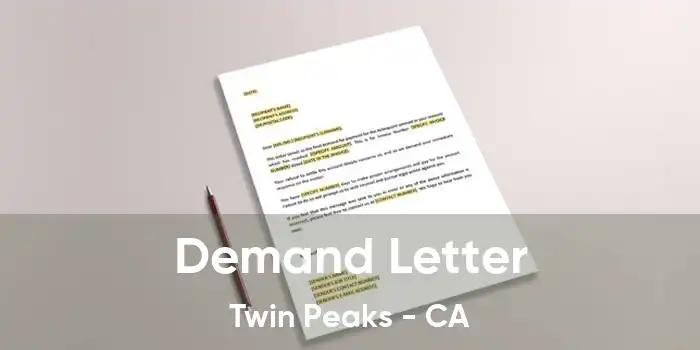 Demand Letter Twin Peaks - CA