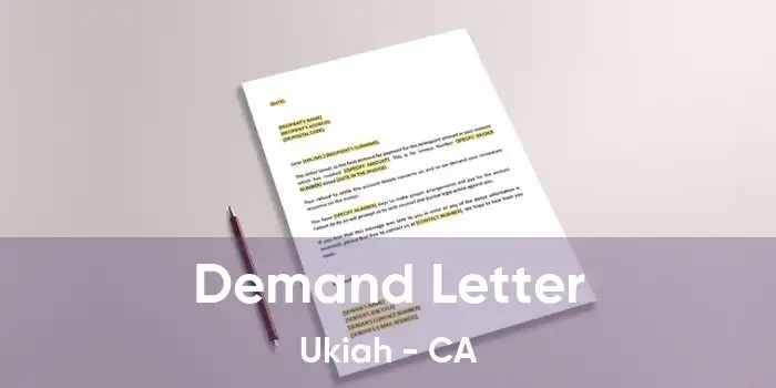 Demand Letter Ukiah - CA