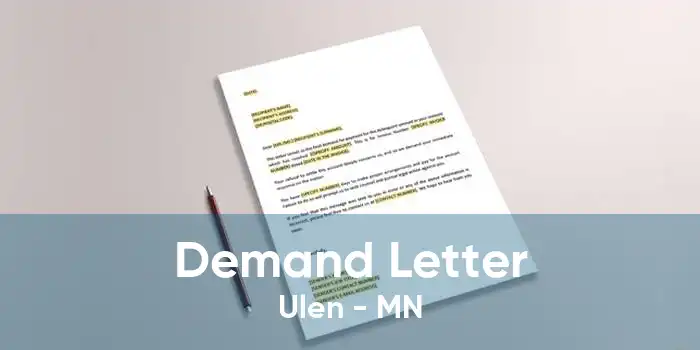 Demand Letter Ulen - MN