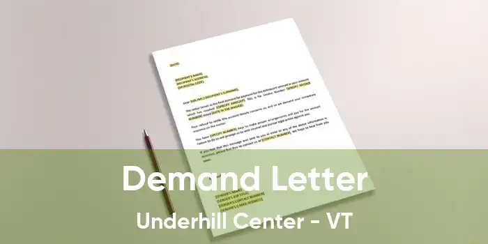 Demand Letter Underhill Center - VT