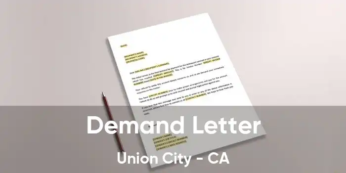 Demand Letter Union City - CA