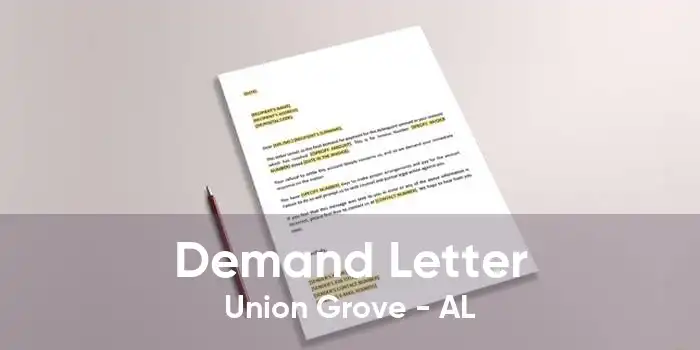 Demand Letter Union Grove - AL