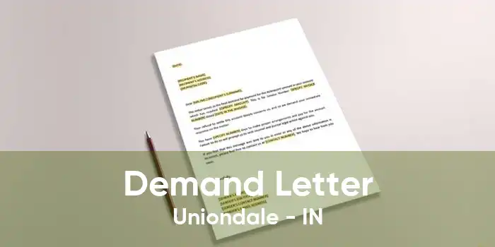 Demand Letter Uniondale - IN