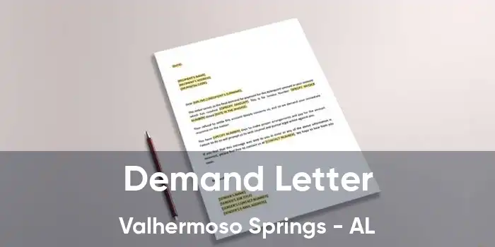 Demand Letter Valhermoso Springs - AL