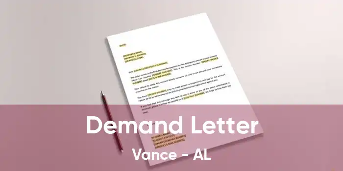 Demand Letter Vance - AL