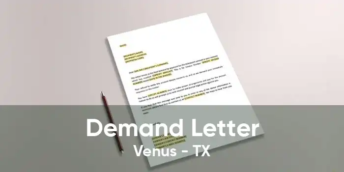 Demand Letter Venus - TX
