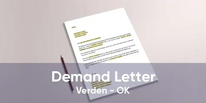 Demand Letter Verden - OK