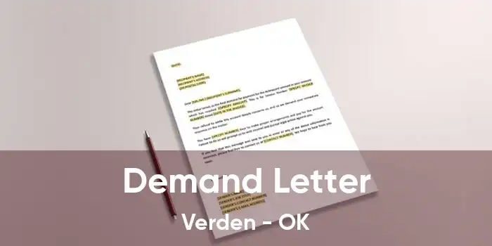 Demand Letter Verden - OK