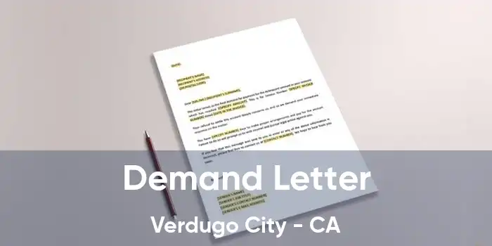  Demand Letter Verdugo City - CA