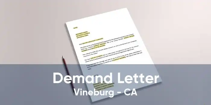 Demand Letter Vineburg - CA