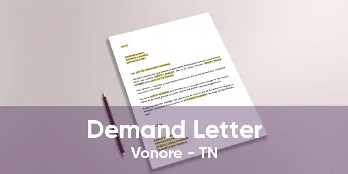 Demand Letter Vonore - TN