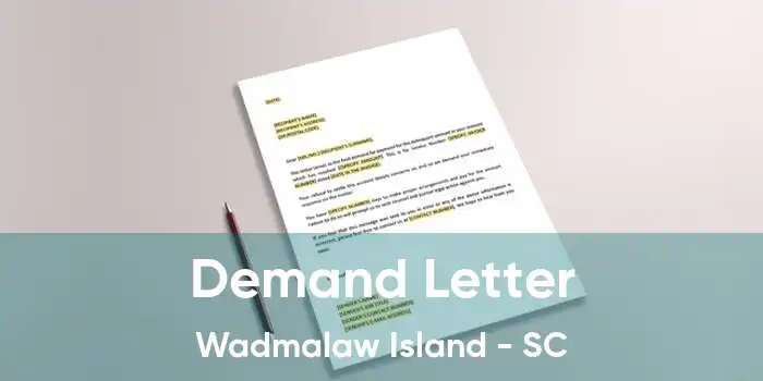 Demand Letter Wadmalaw Island - SC