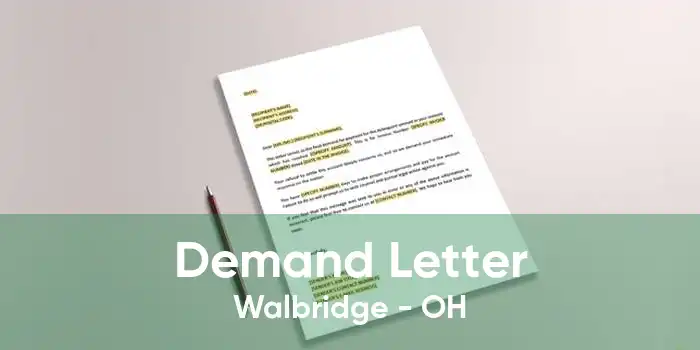 Demand Letter Walbridge - OH