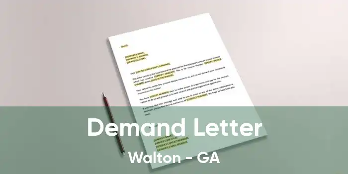  Demand Letter Walton - GA
