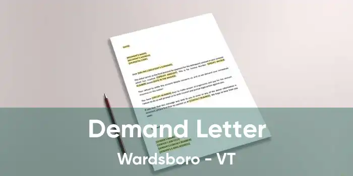 Demand Letter Wardsboro - VT