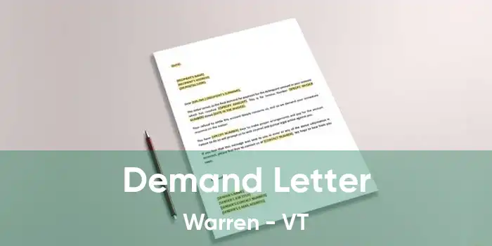 Demand Letter Warren - VT