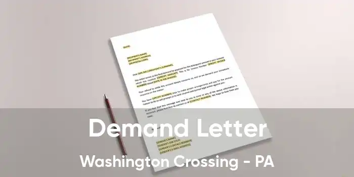 Demand Letter Washington Crossing - PA