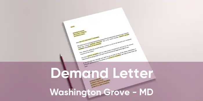  Demand Letter Washington Grove - MD