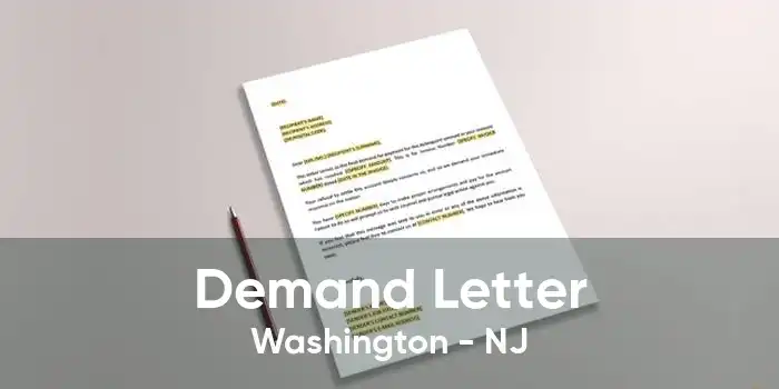 Demand Letter Washington - NJ