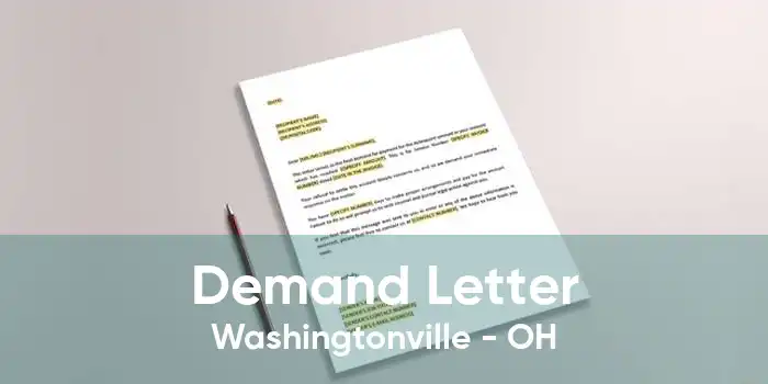 Demand Letter Washingtonville - OH