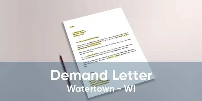 Demand Letter Watertown - WI