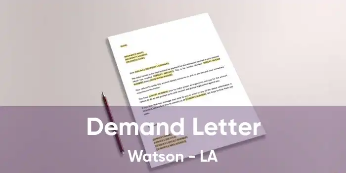  Demand Letter Watson - LA