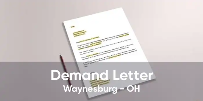 Demand Letter Waynesburg - OH