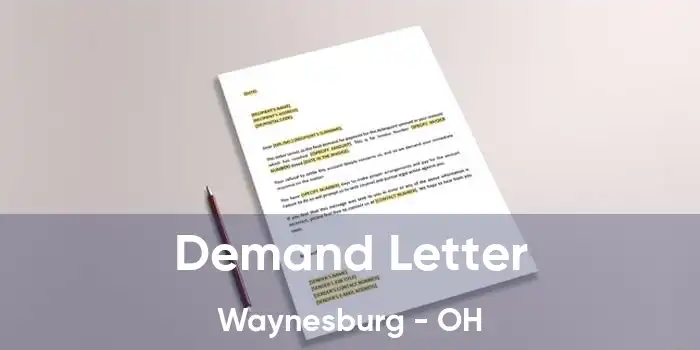 Demand Letter Waynesburg - OH