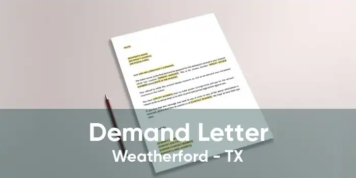 Demand Letter Weatherford - TX