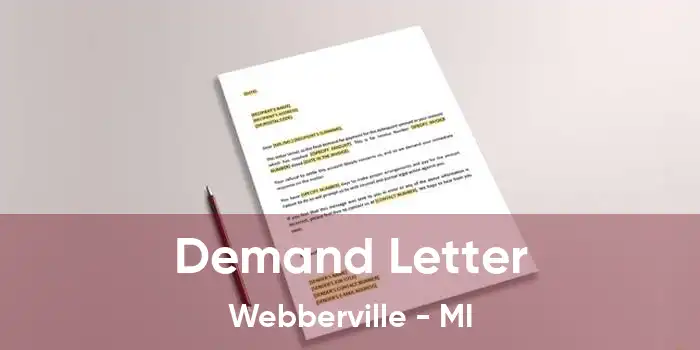 Demand Letter Webberville - MI