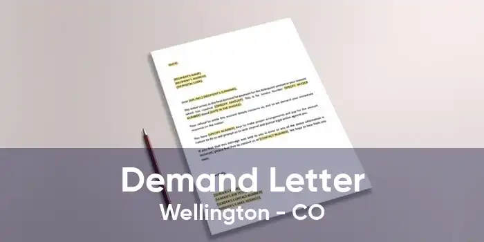 Demand Letter Wellington - CO
