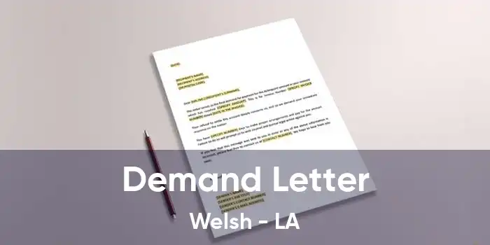  Demand Letter Welsh - LA