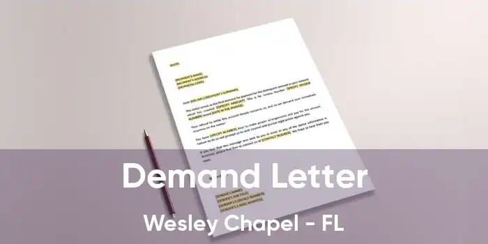 Demand Letter Wesley Chapel - FL