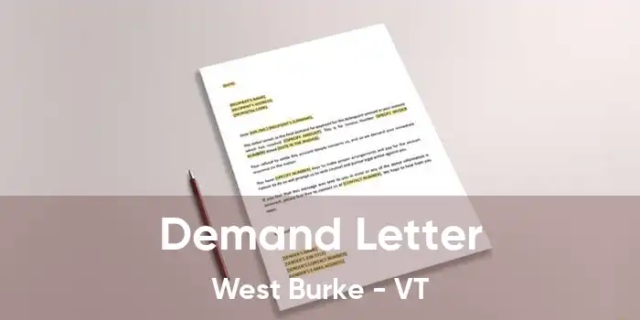 Demand Letter West Burke - VT