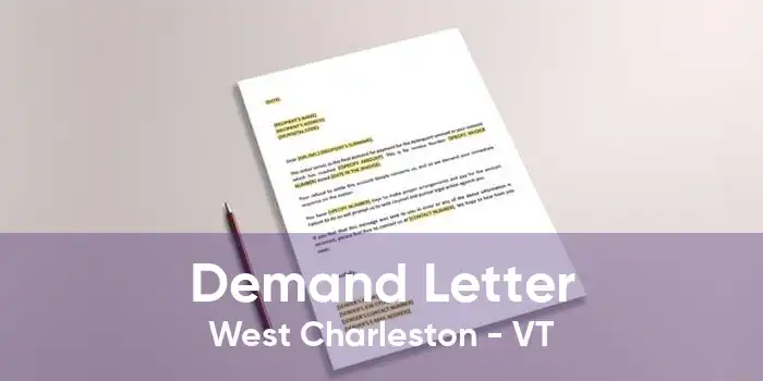 Demand Letter West Charleston - VT