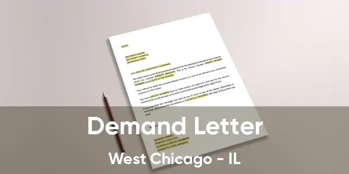 Demand Letter West Chicago - IL