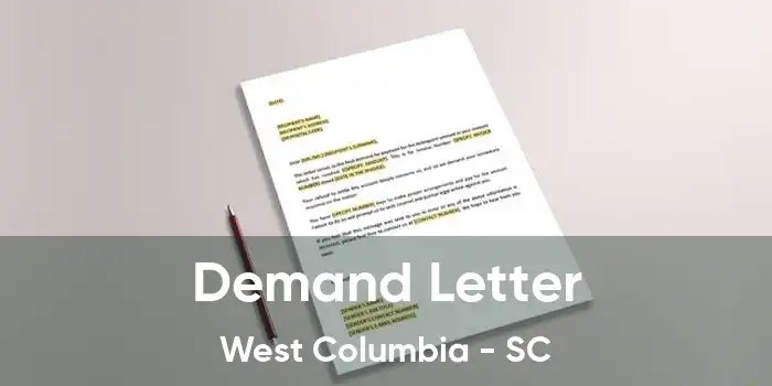 Demand Letter West Columbia - SC