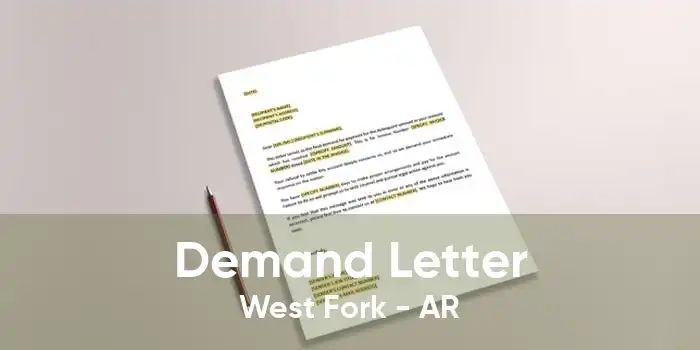 Demand Letter West Fork - AR