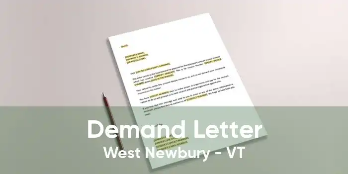 Demand Letter West Newbury - VT
