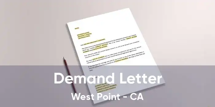 Demand Letter West Point - CA