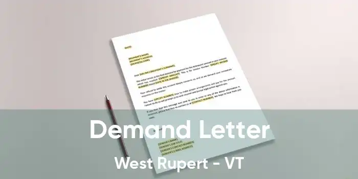 Demand Letter West Rupert - VT