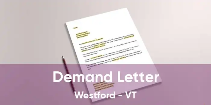 Demand Letter Westford - VT