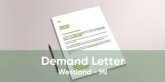 Demand Letter Westland - MI