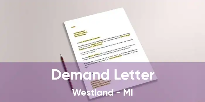  Demand Letter Westland - MI