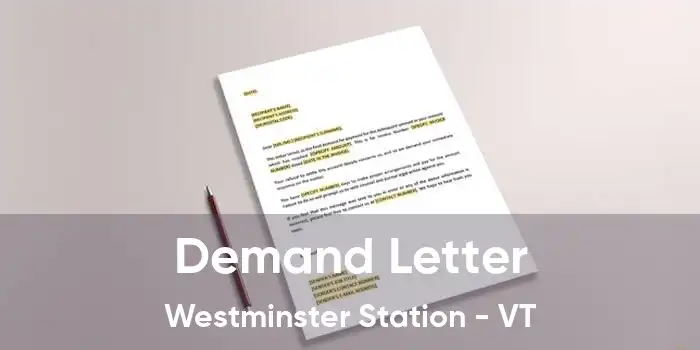 Demand Letter Westminster Station - VT