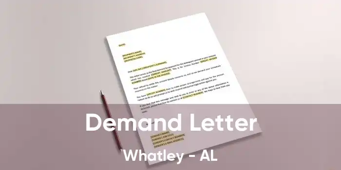 Demand Letter Whatley - AL