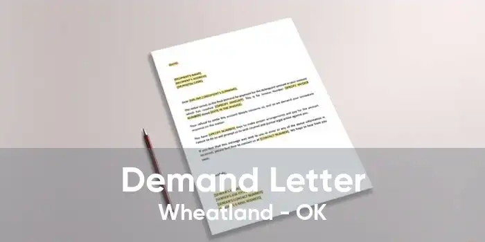 Demand Letter Wheatland - OK
