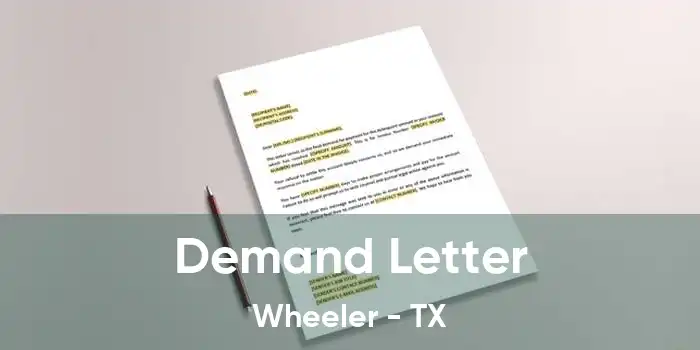  Demand Letter Wheeler - TX