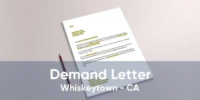 Demand Letter Whiskeytown - CA