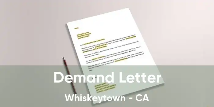 Demand Letter Whiskeytown - CA